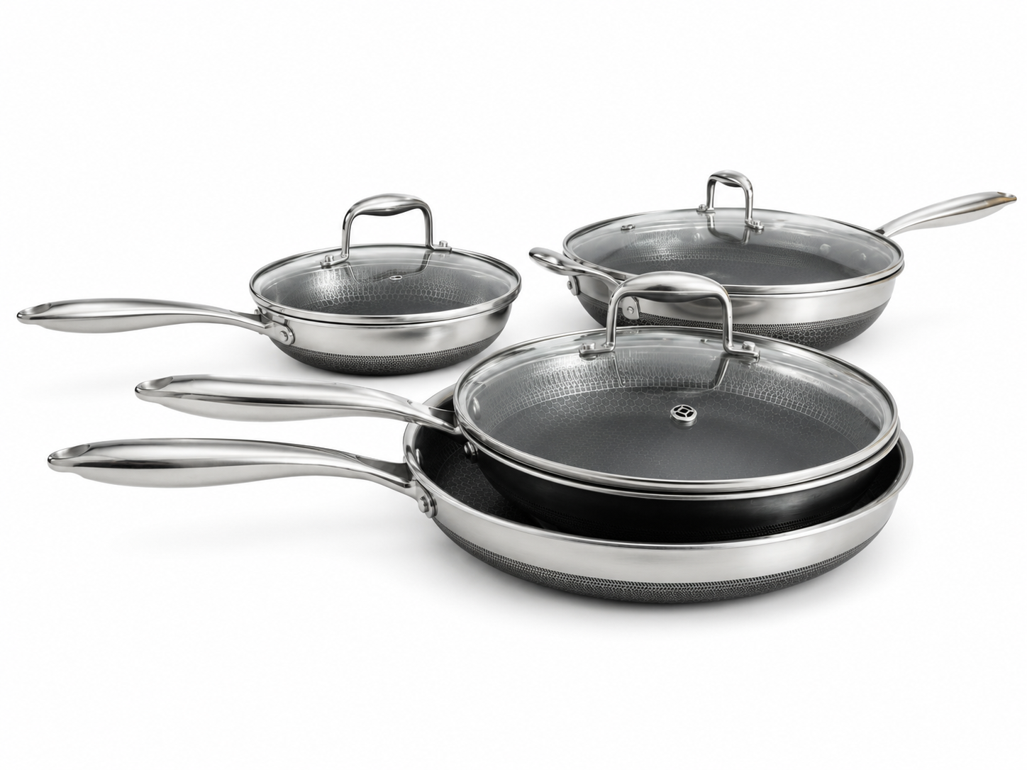PRO STEEL+ Fusion Cookware 7pc Fry Set